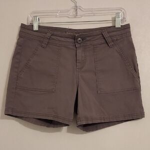 Prana Women's Grey Cargo Shorts Size 6